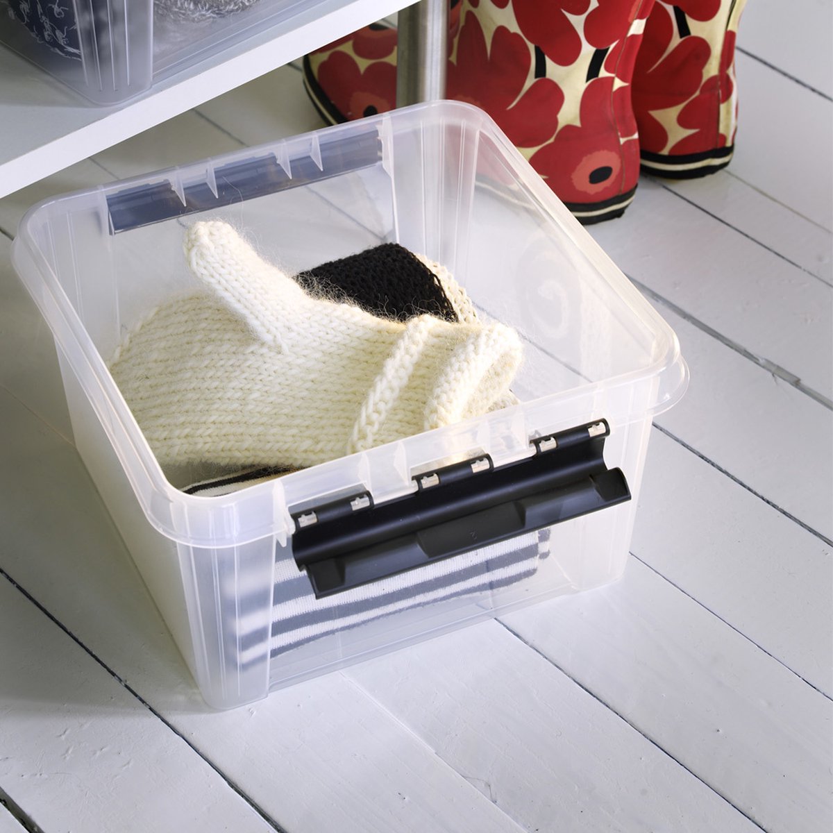 Orthex Opbergboxen met deksel 3.5 liter - Transparant - Stapelbaar - 3.5 liter (14 x 38 x 11 cm)