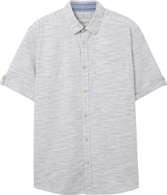 Tom Tailor Overhemd Gestructureerd Overhemd 1042417xx10 35741 Mannen Maat - XXL