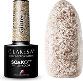 Claresa UV/LED Gellak Glitter #3 – 5ml. - Natural - Glanzend - Gel nagellak