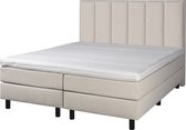 Mörgenn Boxspring Madrid - Pocketvering - Beige - 90x210 cm - Inclusief Dekbed en Kussens