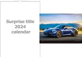 C153-25 Kalender 2025 snelle autos + gratis 2024 kalender
