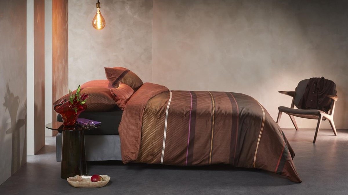 Kardol Runway dekbedovertrek - Tweepersoons - 200x200/220 - Rood