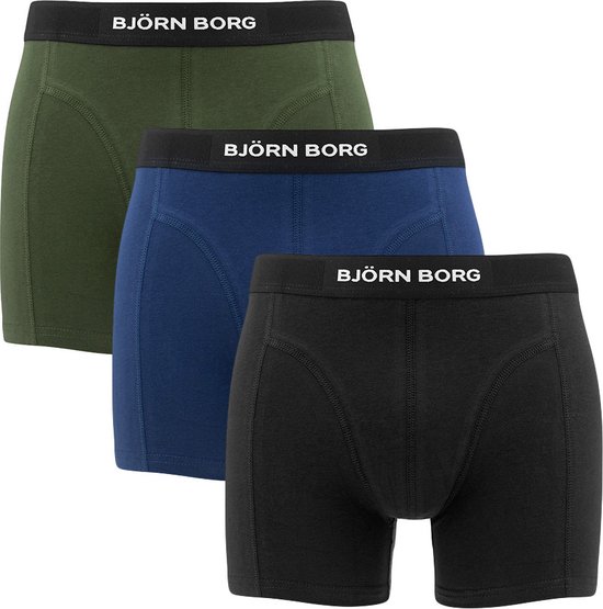 Bjorn Borg 3-pack heren boxershorts Premium Cotton - Dark - S.
