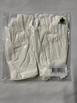 Allernieuwste .nl® 3 paires de Gants Witte 100 % coton pour Bijoux Argent or inspection – non pelucheux – taille L/XL