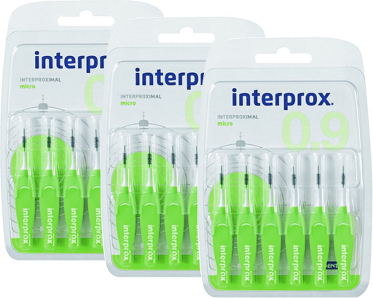 Goedkoopste Interprox Premium Micro - 2.4 mm - 3 x 6 stuks - Voordeelpakket