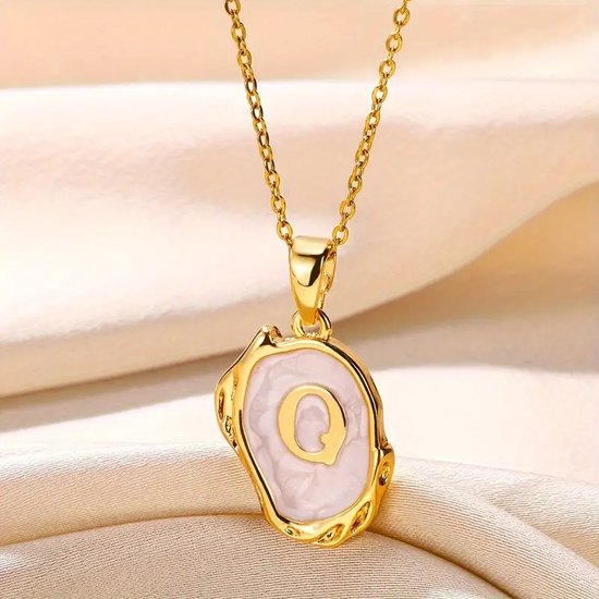 Eve gold plated ketting & letterhanger A t/m Z