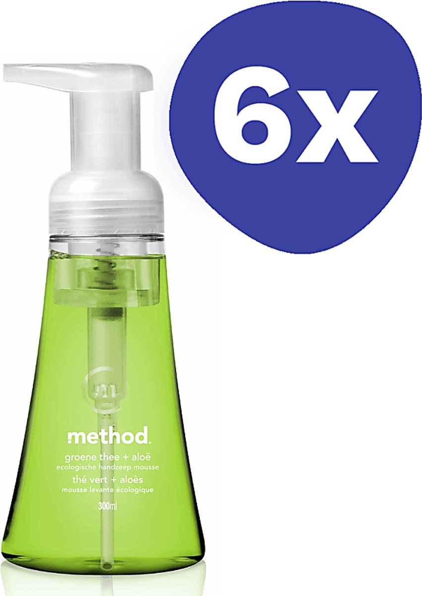 Goedkoopste Method Foaming Handzeep - Groene Thee (6x 300ml