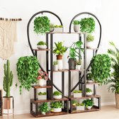 TX Store - Hart vormige plantenrek - Metalen plantenrek - plantenstandaard - kast - hart - 6 lagen