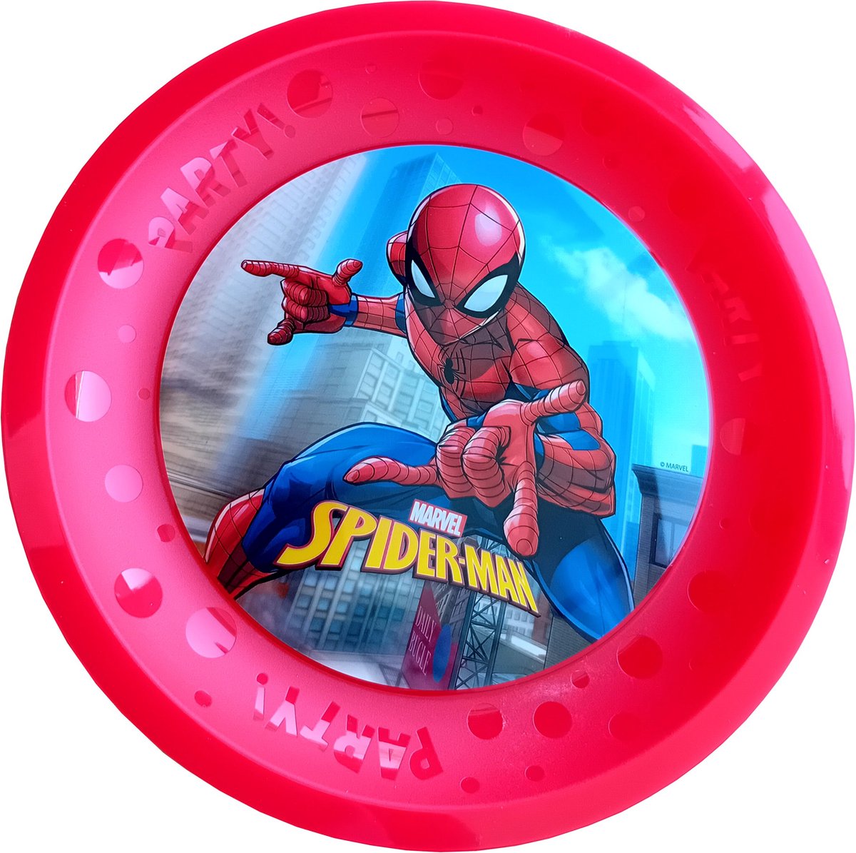 Goedkoopste Spiderman Borden Set / Kinderservies - Serviesset - Rood - Kunststof