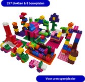 Biobuddi Big Blocks XL set - Bouwblokken speelgoed - Bouwset van 300+ stukjes - Passend op alle grote blokkenmerken - Eindeloos speelplezier