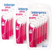 Interprox Plus Mini Conical - 2 tot 4 mm - Rood - 3 x 6 stuks - Voordeelpakket