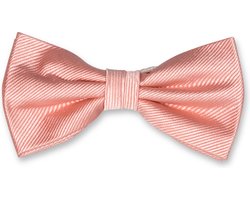 E.L. Cravatte Strik - Zalmroze - 100% Zijde Vlinderdas