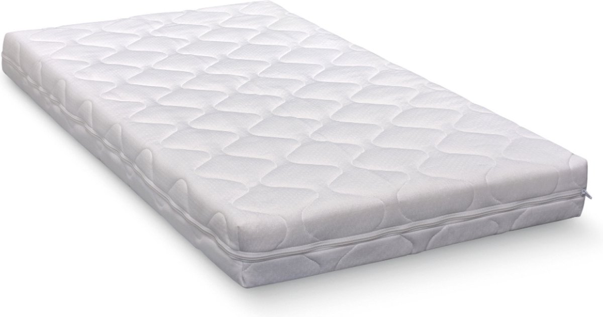 ABZ Bedladematras 90/200/10 cm - stevige matras voor stapelbedden en bedlades- gerold