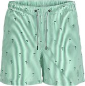 Jack & Jones Short de Bain Junior Garçons JPSTFIJI Rayé Vert - Taille 140