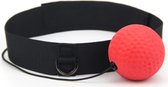 Reflex Ball - Beginner- Rood/ Box Reflex Bal / Hoofd Reflexbal / Hoofdband / Workout / Mini Punch Home Trainer Boks Kickboks / Rood Zwart