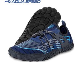 Aqua Speed Salmo Waterschoenen: Voor Actieve Avonturen op het Strand en in het Water - Blauw 38
