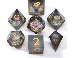 Nereb - Sterrennevel van de Tovenares - Liquid Core Dobbelstenen - Dnd Dice Set - Dungeons & Dragons Dobbelstenen - DnD Dobbelstenen - Inclusief gift verpakking