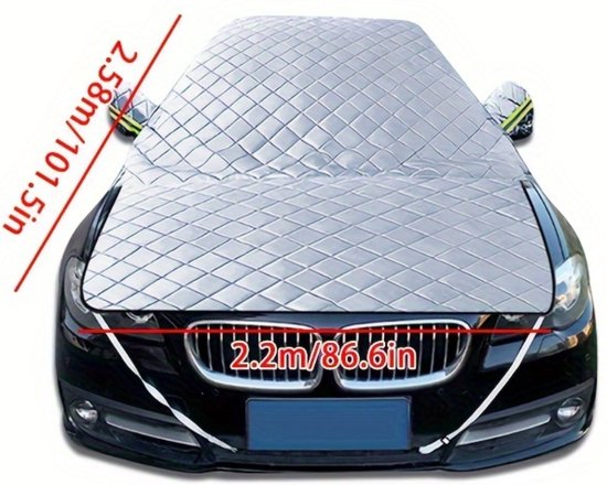 Livano Pare-soleil - Couverture antigel voiture - Couverture antigel voiture - Couverture de glace - Couvre pare-brise brise Antigel - Couverture de pare-brise-Couverture anti-glace - Protection solaire - Couverture de neige