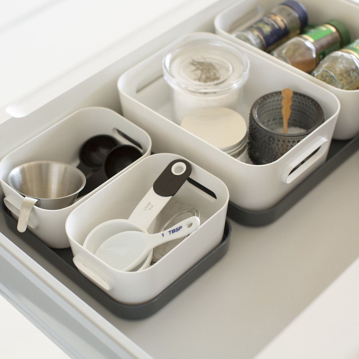 SmartStore - Compact Opbergbox L Deksel - Kunststof - Grijs
