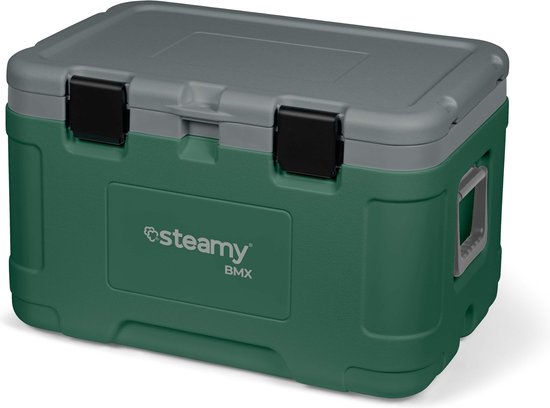 Steamy BMX 50 - Grote Koelbox - Speciaal voor op de bouw - 50 Liter - Groen van Steamy — afbeelding 2