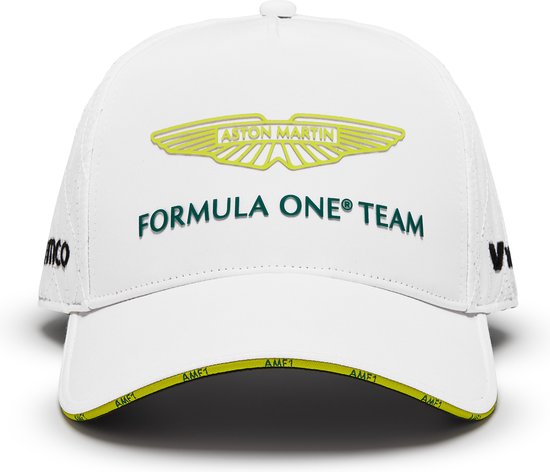 Casquette Aston Martin Team Wit 2024 - Fernando Alonso - Lance Stroll