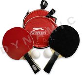 Slazenger Tennis de table - PingPong 2 raquettes et 2 balles dans 2 sacs de rangement - Jouer au ping pong / tennis de table - Jouets de plein air récréatifs / sportifs pour enfants et adultes. Set de ping-pong dans un étui de luxe