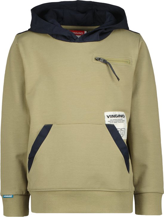 Vingino jongens hoodie Nack Green Fog