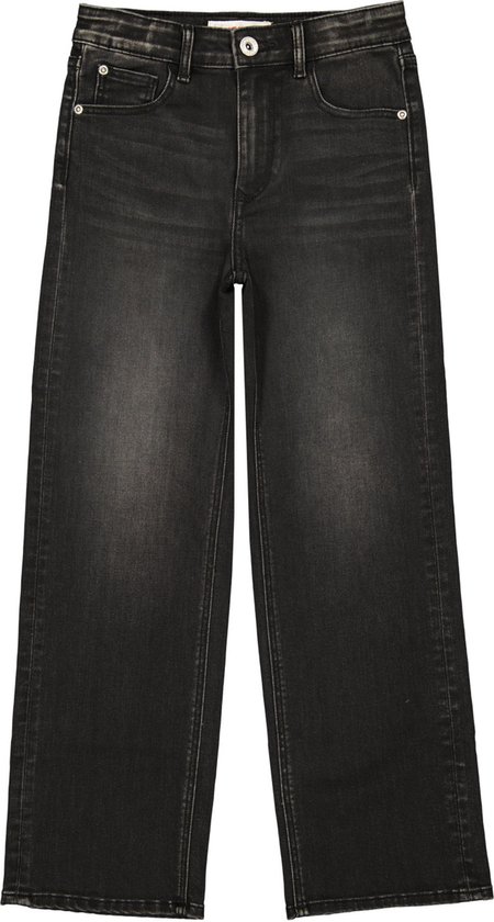 Vingino meiden jeans Cato Wide Leg Dark Grey Vintage