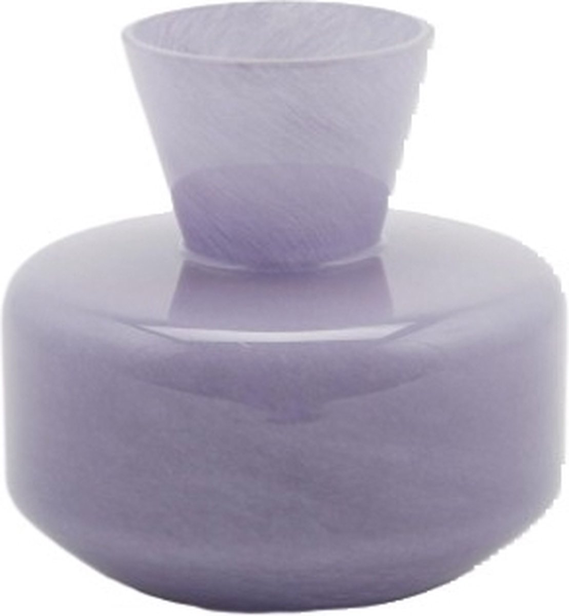 EDG Bloemenvaas Glas Lavendel-Blauw-Paars D 21 cm H 20 cm Opening 11 cm