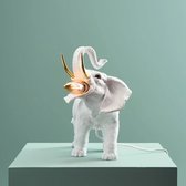 Tafellamp - Dierenlamp Olifant Dumbo - wit/goud