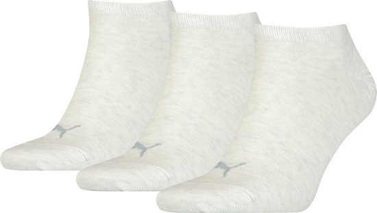 Puma 3-Paar Sneaker sokken - Katoen - Invisible - DS261080001 - Crème
