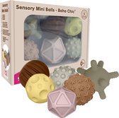 Edushape Sensorische Mini Speelgoed Ballen / Zintuig Stimulatie Boho Chic - Ø 10cm - 6 stuks