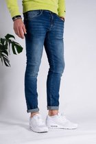 Cars Jeans Heren BATES DENIM Skinny Fit DARK USED - Maat 32/32