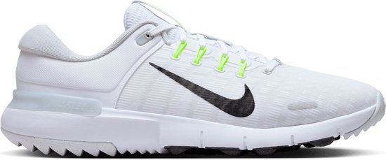 Nike Heren Free Golfschoen White/Black/Platinum - Maat : UK 7.5 / EU 42
