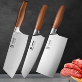 Japanse Slagersmessen - Keukenmes - Roestvrijstaal - Keukenset - Snijden - Hakmes - Slagersmes - Chef