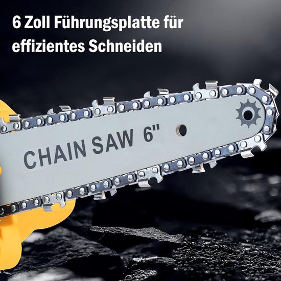 Mini tronçonneuse - Mini tronçonneuse avec batterie - Batterie Mini tronçonneuse - Batterie tronçonneuse - Scie à arbre