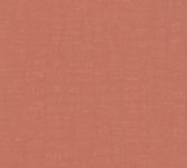 Uni kleuren behang Profhome 387458-GU vliesbehang hardvinyl warmdruk in reliëf licht gestructureerd in used-look mat oranje zalmrood roodoranje 5,33 m2