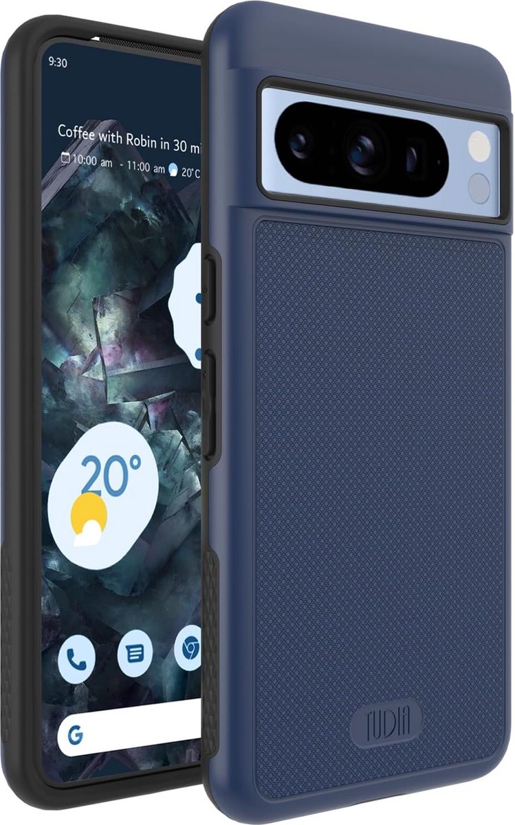 TUDIA MergeGrip Hoesje voor Google Pixel 8 Pro Donkerblauw