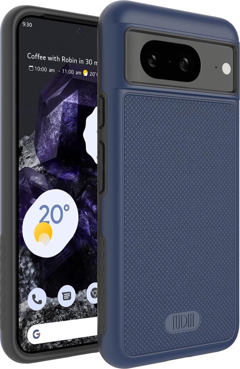 TUDIA MergeGrip Hoesje voor Google Pixel 8 Donkerblauw