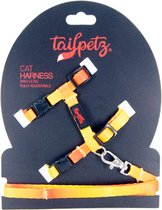 Tailpetz | Cat Harness & Lead -Sun| Kattentuigje en lijn - One Size Fully Adjustable - Set voor Katten - Kattenharnas - Kattentuig - Kat - Harnas - collar - tuig