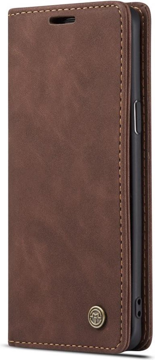 CaseMe Book Case - Geschikt voor Samsung Galaxy S9 Hoesje - Donkerbruin