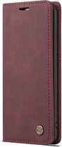CaseMe Book Case - Geschikt voor Samsung Galaxy S7 Edge Hoesje - Bordeaux
