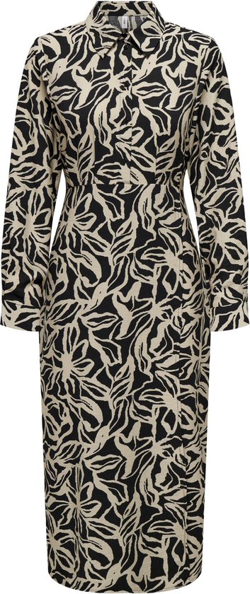 ONLY ONLTHARA L/S SHIRT MIDI DRESS PTM Dames Jurk - Maat S