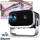 Fs2 - Beamer 4k HD - Projector -Draagbare Mini Beamer - WiFi 6 - HDMI - Bluetooth 5.0 - Android 11 - Airplay - Home cinema
