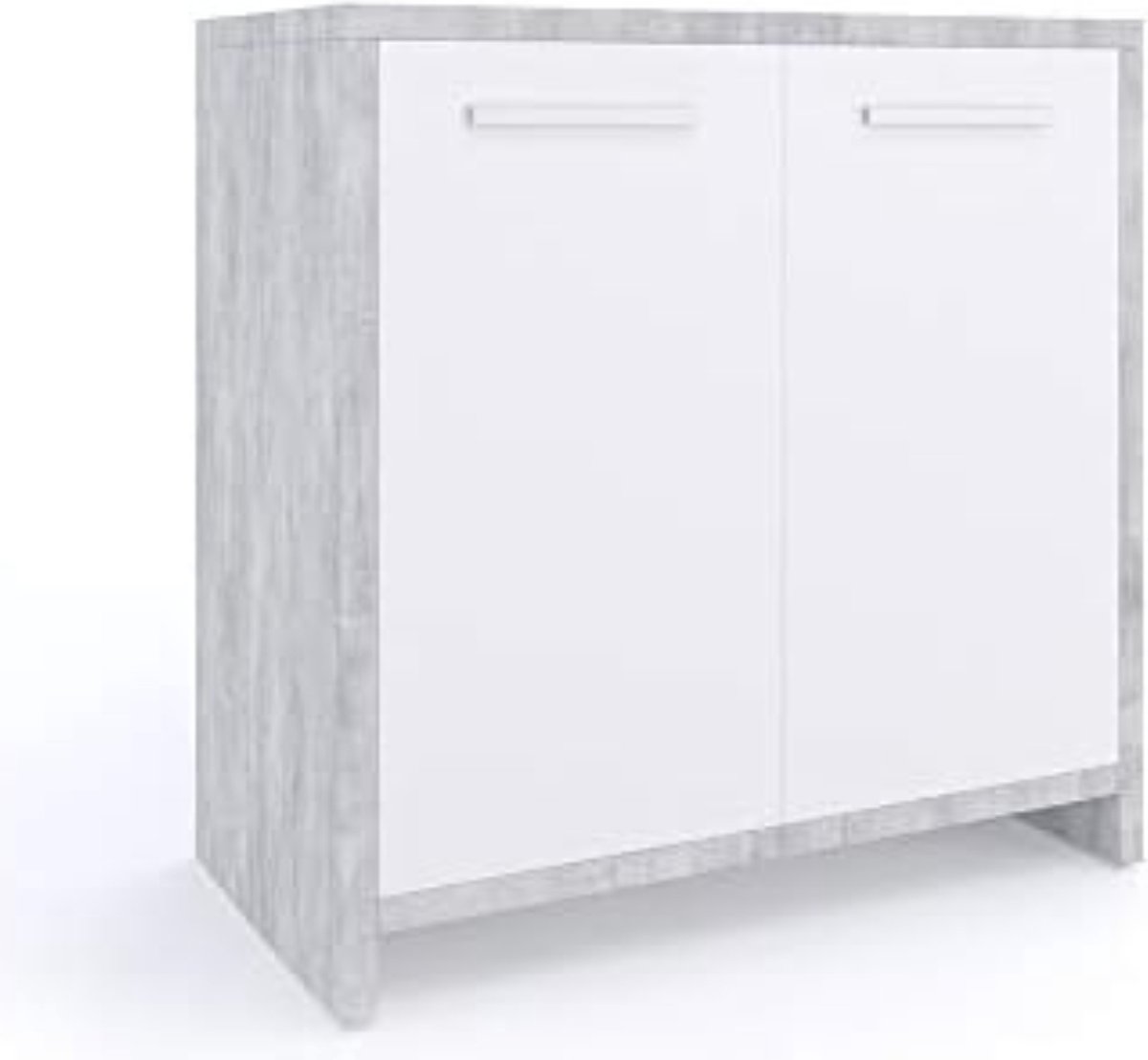 Gratyfied - Badkamer kastje onder wastafel - Wastafel onderkast met uitsparing - Wastafel onderkast met uitsparing - �60 x 58 x 33 cm - 10,51 kg - Grijs