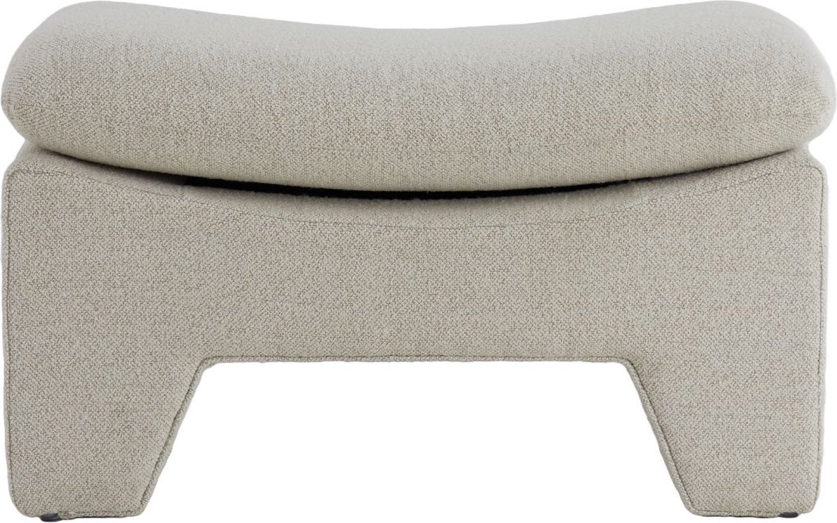 Poef Dasha - Beige - 80x40x48,5cm - Modern