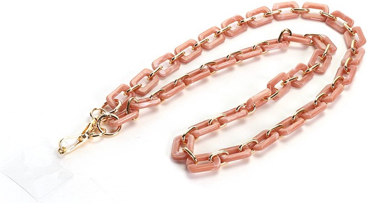 Pink telefoonkoord Claire- - Kerst cadeau - Sinterklaas - Moederdag - Valentijn - Cadeau voor dames-sieraad-accessoires-Trendy