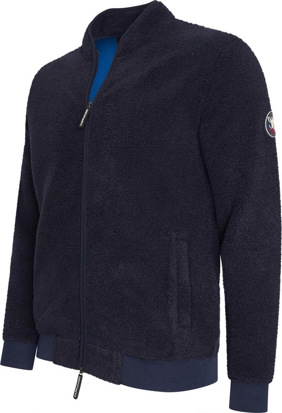 Cappuccino Italia - Heren Sweaters Sherpa Fleece Vest - Blauw - Maat XXL