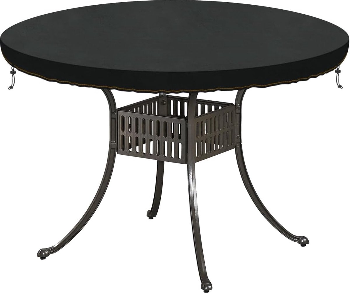 Ronde tafelafdekking Ø 85 cm x 10 cm Tafelbladafdekking Rond Waterdichte beschermhoes voor tuintafelafdekking Tuintafelafdekking Tafelblad Weerbestendig voor tafels Patiotafel