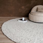 Tapis Rond en Laine Palermo Beige/Taupe Eva Interior - Laine - Rond 200 Ø - (L)